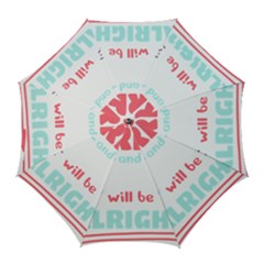 Writer Gift T- Shirt Just Write And Everything Will Be Alright T- Shirt Golf Umbrellas by maxcute