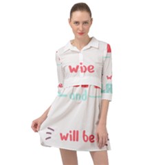 Writer Gift T- Shirt Just Write And Everything Will Be Alright T- Shirt Mini Skater Shirt Dress by maxcute