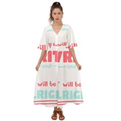 Writer Gift T- Shirt Just Write And Everything Will Be Alright T- Shirt Kimono Sleeve Boho Dress by maxcute