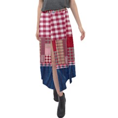Country Bumpkin Velour Split Maxi Skirt by PollyParadiseBoutique7