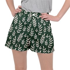 Leaves Foliage Plants Pattern Ripstop Shorts