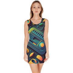 Abstract Pattern Background Bodycon Dress