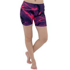 Abstract Pattern Texture Art Lightweight Velour Yoga Shorts