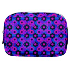 Bitesize Flowers Pearls And Donuts Strawberry Raspberry Blueberry Black Make Up Pouch (small)