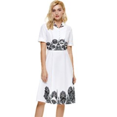 IM Fourth Dimension SAGARANTEN City Button Top Knee Length Dress