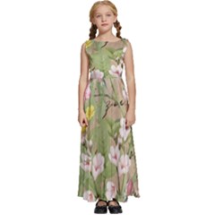 Birdsong Kids  Satin Sleeveless Maxi Dress