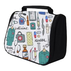 Medical Biology Detail Medicine Psychedelic Science Abstract Abstraction Chemistry Genetics Art Patt Full Print Travel Pouch (small)