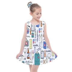 Medical Biology Detail Medicine Psychedelic Science Abstract Abstraction Chemistry Genetics Art Patt Kids  Summer Dress by Jancukart