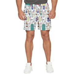Medical Biology Detail Medicine Psychedelic Science Abstract Abstraction Chemistry Genetics Art Patt Men s Runner Shorts by Jancukart
