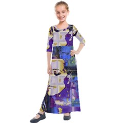 Stress Box Kids  Quarter Sleeve Maxi Dress by MRNStudios