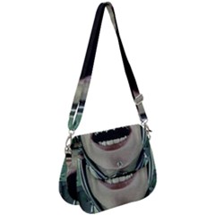 Cyborg At Surgery Saddle Handbag by dflcprintsclothing