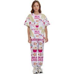 Desserts Pastries Baking Wallpaper Kids  Tee And Pants Sports Set by Ravend
