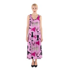 Fashion Girl Newyork Bts Nft Sleeveless Maxi Dress