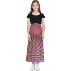 Illustration Pattern Abstract Colorful Shapes Kids  Flared Maxi Skirt