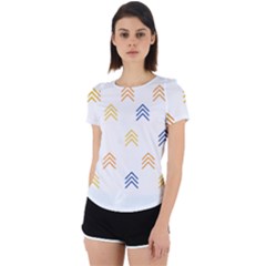 Abstract Arrow Pastel Pattern T- Shirt Abstract Arrow Pastel Pattern T- Shirt Back Cut Out Sport Tee by maxcute