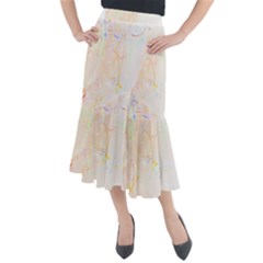 Abstract Art Design T- Shirt Abstract-1 T- Shirt Midi Mermaid Skirt by maxcute