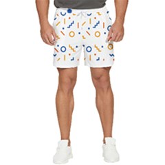 Abstract Dots And Line Pattern T- Shirt Abstract Dots And Line Pattern 4 Men s Runner Shorts