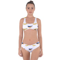 Abstract Paint Pattern T- Shirt Abstract Paint Pattern T- Shirt Criss Cross Bikini Set