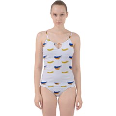 Abstract Paint Pattern T- Shirt Abstract Paint Pattern T- Shirt Cut Out Top Tankini Set by maxcute