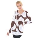 Abstract Pattern Beige Swirl T- Shirt Abstract Pattern Beige Swirl T- Shirt Tie Up Tee View1