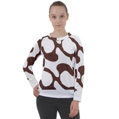 Abstract Pattern Beige Swirl T- Shirt Abstract Pattern Beige Swirl T- Shirt Women s Long Sleeve Raglan Tee
