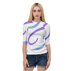 Abstract Pattern Blue And Gray T- Shirt Abstract Pattern Blue And Gray T- Shirt Quarter Sleeve Raglan Tee