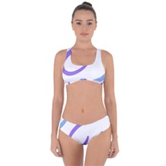 Abstract Pattern Blue And Gray T- Shirt Abstract Pattern Blue And Gray T- Shirt Criss Cross Bikini Set