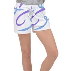 Abstract Pattern Blue And Gray T- Shirt Abstract Pattern Blue And Gray T- Shirt Velour Lounge Shorts