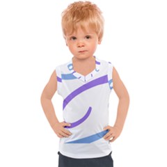 Abstract Pattern Blue And Gray T- Shirt Abstract Pattern Blue And Gray T- Shirt Kids  Sport Tank Top
