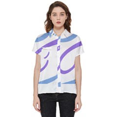 Abstract Pattern Blue And Gray T- Shirt Abstract Pattern Blue And Gray T- Shirt Short Sleeve Pocket Shirt