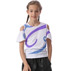 Abstract Pattern Blue And Gray T- Shirt Abstract Pattern Blue And Gray T- Shirt Kids  Butterfly Cutout Tee