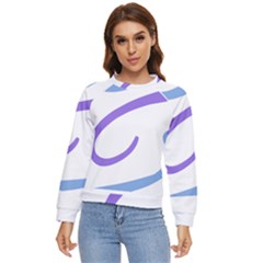 Abstract Pattern Blue And Gray T- Shirt Abstract Pattern Blue And Gray T- Shirt Women s Long Sleeve Raglan Tee