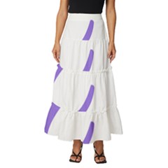 Abstract Pattern Blue And Gray T- Shirt Abstract Pattern Blue And Gray T- Shirt Tiered Ruffle Maxi Skirt