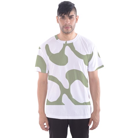Abstract Pattern Green Swirl T- Shirt Abstract Pattern Green Swirl T- Shirt Men s Sport Mesh Tee by maxcute