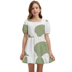 Abstract Pattern Green Swirl T- Shirt Abstract Pattern Green Swirl T- Shirt Kids  Short Sleeve Dolly Dress by maxcute