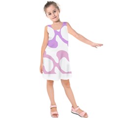 Abstract Pattern Mixed Colored Swirl T- Shirt Abstract Pattern Mixed Colored Swirl T- Shirt Kids  Sleeveless Dress