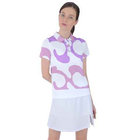 Abstract Pattern Mixed Colored Swirl T- Shirt Abstract Pattern Mixed Colored Swirl T- Shirt Women s Polo Tee by maxcute