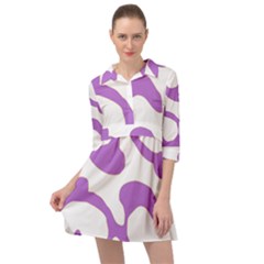 Abstract Pattern Purple Swirl T- Shirt Abstract Pattern Purple Swirl T- Shirt Mini Skater Shirt Dress by maxcute