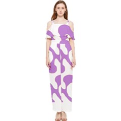 Abstract Pattern Purple Swirl T- Shirt Abstract Pattern Purple Swirl T- Shirt Draped Sleeveless Chiffon Jumpsuit by maxcute