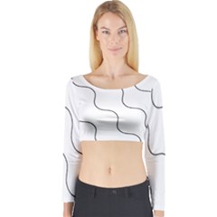 Abstract Pattern T- Shirt Abstract Pattern T- Shirt Long Sleeve Crop Top