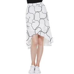 Abstract Pattern T- Shirt Abstract Pattern2 Frill Hi Low Chiffon Skirt by maxcute