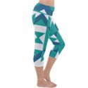 Abstract Pattern T- Shirt Hourglass Pattern Capri Yoga Leggings View3