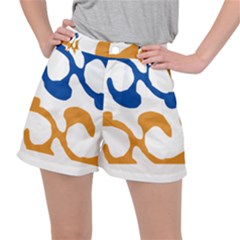 Abstract Swirl Gold And Blue Pattern T- Shirt Abstract Swirl Gold And Blue Pattern T- Shirt Ripstop Shorts by maxcute