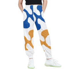 Abstract Swirl Gold And Blue Pattern T- Shirt Abstract Swirl Gold And Blue Pattern T- Shirt Kids  Elastic Waist Pants