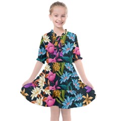 Floral Print  Kids  All Frills Chiffon Dress