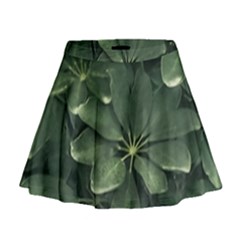 Leaves Closeup Background Photo1 Mini Flare Skirt by dflcprintsclothing