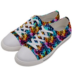 Rainbow Leopard 2 Men s Low Top Canvas Sneakers by DinkovaArt