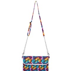 Rainbow Leopard 2 Mini Crossbody Handbag by DinkovaArt