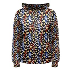 Colorful Leopard Women s Pullover Hoodie by DinkovaArt