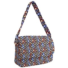 Colorful Leopard Courier Bag by DinkovaArt